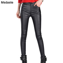 Load image into Gallery viewer, 2021 New!!! Women&#39;s Autumn Spring Leggings Faux Leather High Waist Sizes S - 2XL
