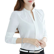Load image into Gallery viewer, 2021 Dreawse Spring Autumn Women Long Sleeve Casual Chiffon Blouse Sizes S - 2XL
