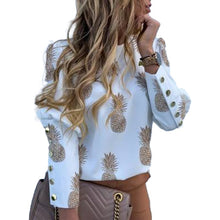 Load image into Gallery viewer, 2021 Women Blouse Long Sleeve Printed Style Sizes S - 3XL
