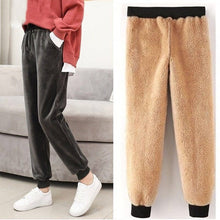 Load image into Gallery viewer, 2021 New!!! Women&#39;s Slim Pant Lambskin Cashmere Pants Fleece Sizes S - 3XL
