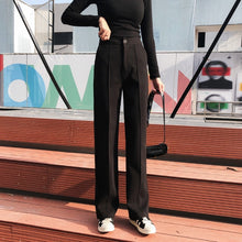 Load image into Gallery viewer, 2021 New!! Wide leg pants women&#39;s autumn and winter straight wool pants Sizes S- 2XL
