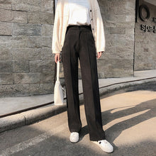 Load image into Gallery viewer, 2021 New!! Wide leg pants women&#39;s autumn and winter straight wool pants Sizes S- 2XL
