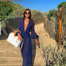 Load image into Gallery viewer, 2021 Summer Beach Cover up dress Tunic Long Beachwear Size S - XL
