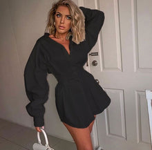 Load image into Gallery viewer, 2021 Women&#39;s  Sexy V neck Long Sleeve Shirt Dress Sizes S - XL
