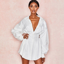 Load image into Gallery viewer, 2021 Women&#39;s  Sexy V neck Long Sleeve Shirt Dress Sizes S - XL

