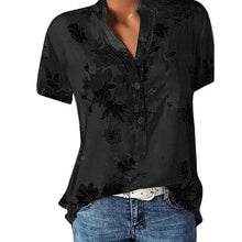 Load image into Gallery viewer, 2021 Elegant Women&#39;s Shirt V-neck short-sleeve Sizes S - 5XL
