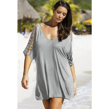 Load image into Gallery viewer, 2021 Women V-Neck Hollow Out Swimwear Cover Up Sizes S - 3XL
