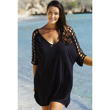 Load image into Gallery viewer, 2021 Women V-Neck Hollow Out Swimwear Cover Up Sizes S - 3XL

