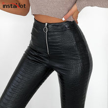 Load image into Gallery viewer, 2021 High Waist Faux Leather Pants Women Pencil Skinny Pants Sizes XS - L
