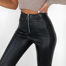 Load image into Gallery viewer, 2021 High Waist Faux Leather Pants Women Pencil Skinny Pants Sizes XS - L
