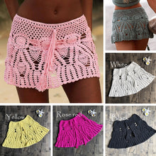 Load image into Gallery viewer, 2021 New!! Women&#39;s Sexy Crochet Beach Slim Mini Skirts Size One Size
