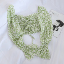 Load image into Gallery viewer, 2021 Women&#39;s Long Sleeve Ruffle Crop Top Size One Size
