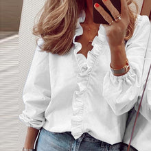 Load image into Gallery viewer, 2021 Summer Elegant New Daisy Pineapple Print Short Sleeve  Sexy V-neck tops Sizes S - 3XL
