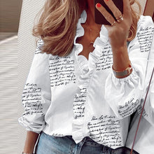 Load image into Gallery viewer, 2021 Summer Elegant New Daisy Pineapple Print Short Sleeve  Sexy V-neck tops Sizes S - 3XL
