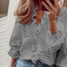 Load image into Gallery viewer, 2021 Summer Elegant New Daisy Pineapple Print Short Sleeve  Sexy V-neck tops Sizes S - 3XL
