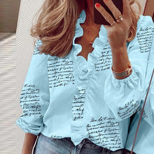 Load image into Gallery viewer, 2021 Summer Elegant New Daisy Pineapple Print Short Sleeve  Sexy V-neck tops Sizes S - 3XL
