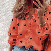 Load image into Gallery viewer, 2021 Summer Elegant New Daisy Pineapple Print Short Sleeve  Sexy V-neck tops Sizes S - 3XL
