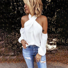 Load image into Gallery viewer, 2021 GAOKE Sexy Off Shoulder blouse Shirt Women bodycon top Sizes S - 3XL

