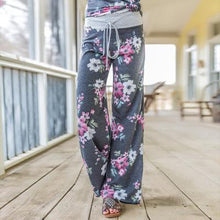 Load image into Gallery viewer, 2021 Palazzo Female Sports Pants Wide Leg Pant High Waist Baggy Size L
