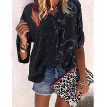 Load image into Gallery viewer, 2021 Women&#39;s Long Sleeve Leopard Print  Shirt Loose Fit Sizes S - 5XL
