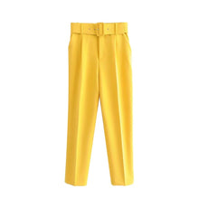 Load image into Gallery viewer, 2021 Chic Women High Waist Belt Pants Sizes XS - L
