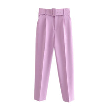 Load image into Gallery viewer, 2021 Chic Women High Waist Belt Pants Sizes XS - L
