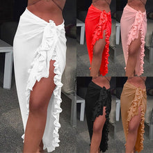 Load image into Gallery viewer, 2021 New!! Women&#39;s See-Through Beach Bikini Cover Up Wrap Size One Size
