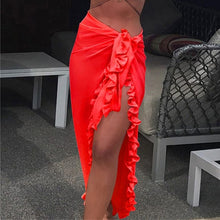 Load image into Gallery viewer, 2021 New!! Women&#39;s See-Through Beach Bikini Cover Up Wrap Size One Size
