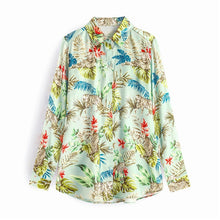 Load image into Gallery viewer, 2021 Aachoae Leopard Woman&#39;s Turn Down Collar Blouse Long Sleeve  Size XS - Plus Size
