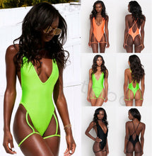 Load image into Gallery viewer, 2021 New!!! Women&#39;s One Piece Backless Swimsuit V Neck Sizes S - XL
