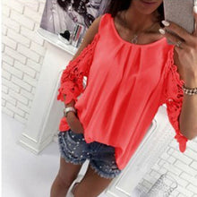 Load image into Gallery viewer, 2021 GAOKE Sexy Off Shoulder blouse Shirt Women bodycon top Sizes S - 3XL

