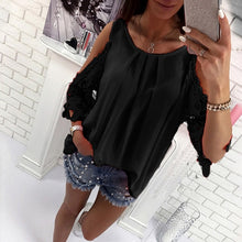 Load image into Gallery viewer, 2021 GAOKE Sexy Off Shoulder blouse Shirt Women bodycon top Sizes S - 3XL
