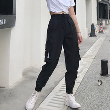 Load image into Gallery viewer, 2021 Big Pockets Baggy Women&#39;s Cargo pants women High Waist Loose Fit  Sizes S - 3XL

