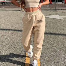 Load image into Gallery viewer, 2021 Sexy High Waist Loose Fleece Sweatpants With Pockets Korean Style Size S
