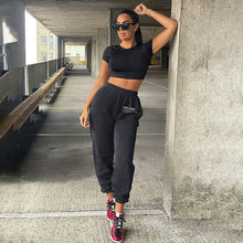 Load image into Gallery viewer, 2021 Women&#39;s Wide Leg Sweatpants High Waist  Korean Style Size L
