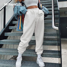Load image into Gallery viewer, 2021  HEYounGIRL Letter Print Casual Longlegs&#39; Sweatpants Women Waisted Long Sizes S - L
