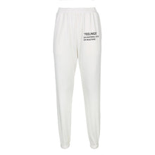 Load image into Gallery viewer, 2021  HEYounGIRL Letter Print Casual Longlegs&#39; Sweatpants Women Waisted Long Sizes S - L
