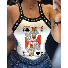 Load image into Gallery viewer, 2021 Women&#39;s Sleeveless Backless T-Shirt Sizes S - 2XL
