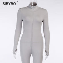 Load image into Gallery viewer, 2021 New!!! Women&#39;s Sexy Jumpsuit Zipper Front Sizes S -L
