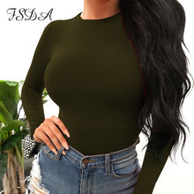 Load image into Gallery viewer, 2021 Women&#39;s Long Sleeve Bodysuit O Neck Casual Spring Sizes S - L
