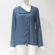 Load image into Gallery viewer, 2021 Women&#39;s  Long Sleeve Skew Collar  Blouse Sizes S - 3XL

