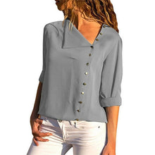 Load image into Gallery viewer, 2021 Women&#39;s  Long Sleeve Skew Collar  Blouse Sizes S - 3XL
