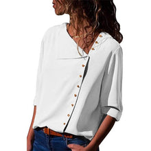 Load image into Gallery viewer, 2021 Women&#39;s  Long Sleeve Skew Collar  Blouse Sizes S - 3XL
