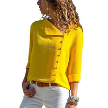 Load image into Gallery viewer, 2021 Women&#39;s  Long Sleeve Skew Collar  Blouse Sizes S - 3XL

