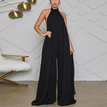 Load image into Gallery viewer, 2021 New!!! Women&#39;s Chiffon Halter Backless Loose Style Jumpsuits Sizes S - XL
