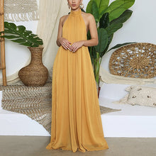 Load image into Gallery viewer, 2021 New!!! Women&#39;s Chiffon Halter Backless Loose Style Jumpsuits Sizes S - XL
