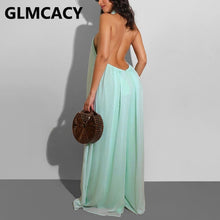 Load image into Gallery viewer, 2021 New!!! Women&#39;s Chiffon Halter Backless Loose Style Jumpsuits Sizes S - XL
