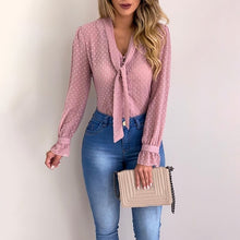 Load image into Gallery viewer, 2021 New!!! Women&#39;s Long Sleeve V-Neck Blouses Sizes S - 3 XL
