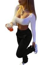 Load image into Gallery viewer, 2021 New!!! Women Solid High Waist Drawstring Bell Bottom Flare Pleated Pants Sizes S - 3XL
