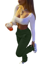 Load image into Gallery viewer, 2021 New!!! Women Solid High Waist Drawstring Bell Bottom Flare Pleated Pants Sizes S - 3XL
